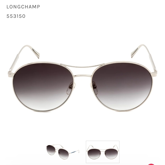 Longchamp LO133S Sunglasses LIGHT GOLD / Grey Gradient Women's - Picture 2 of 6